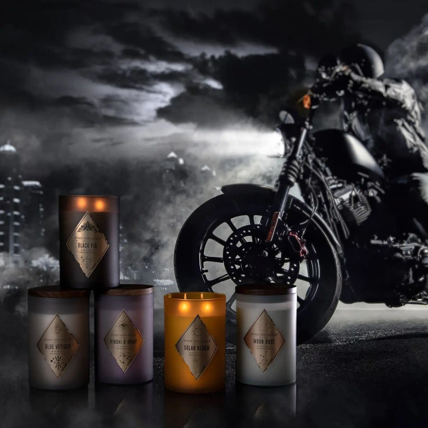 Vela aromática para hombre de soja Black Fig Colonial Candle