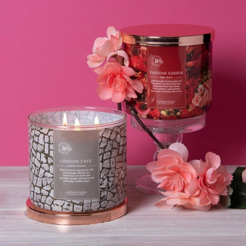 Colonial Candle Travel vela perfumada de soja - London Café