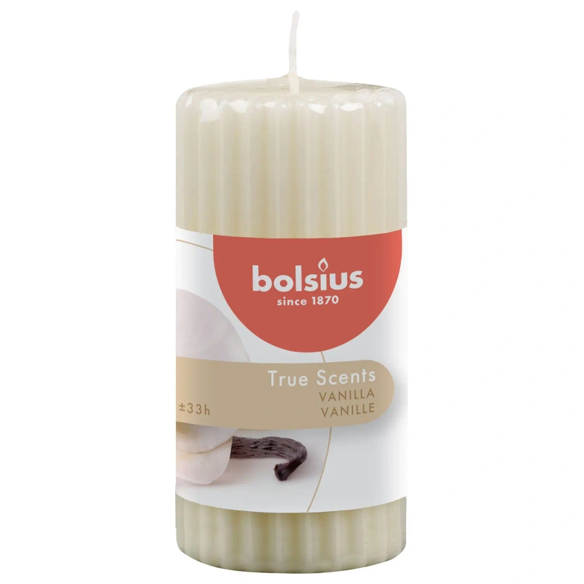 Bolsius True Scents vela sólida perfumada 120/58 mm - Vainilla Vanilla