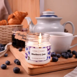Candle World soy scented candle jar Blueberry Jam 120 g