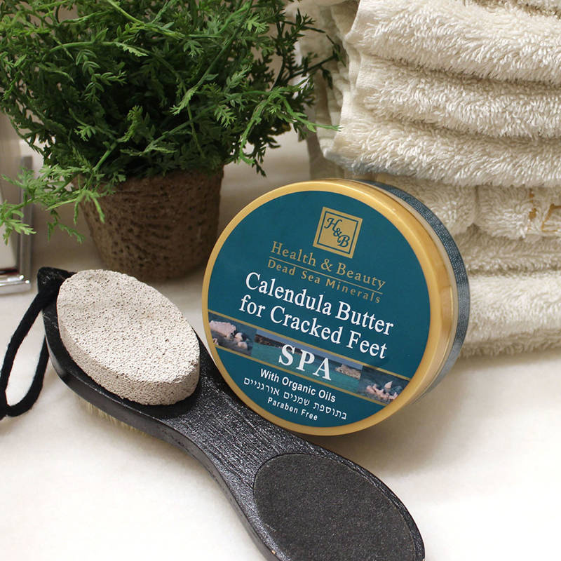 Burro per piedi alla calendula con minerali del Mar Morto 100 ml Health & Beauty