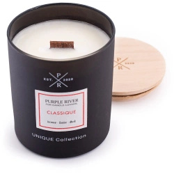 Duftkerze mit holzdocht soja Orientalisch - Classique Purple River