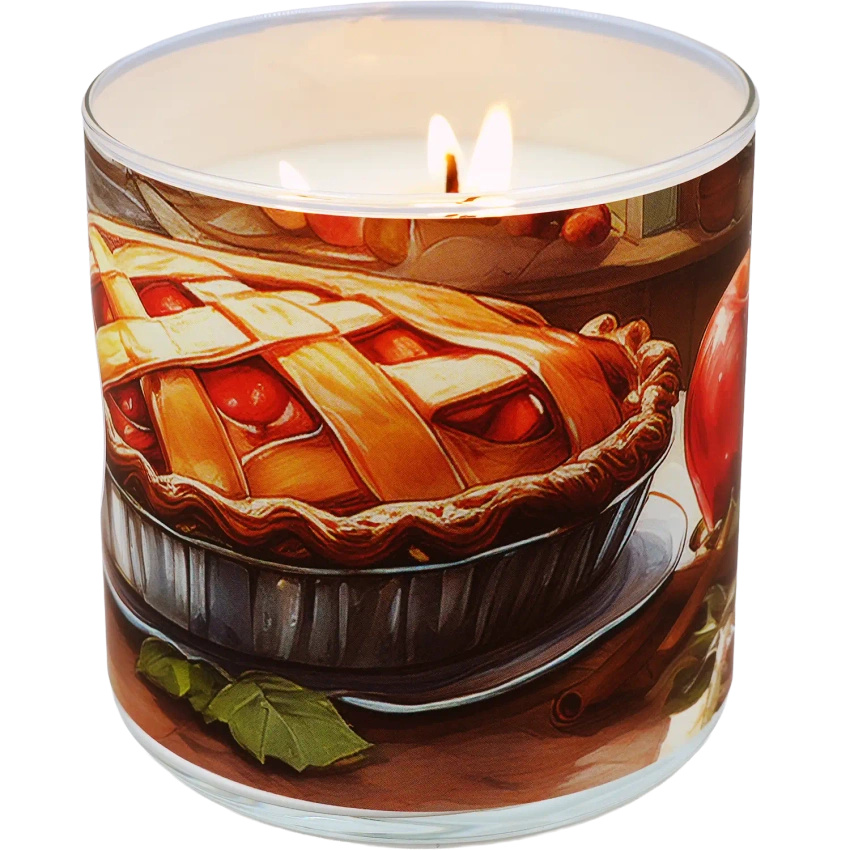 Candle World soja-Duftkerze 3 Dochte Spiced Apple Apfel-Zimt 460 g