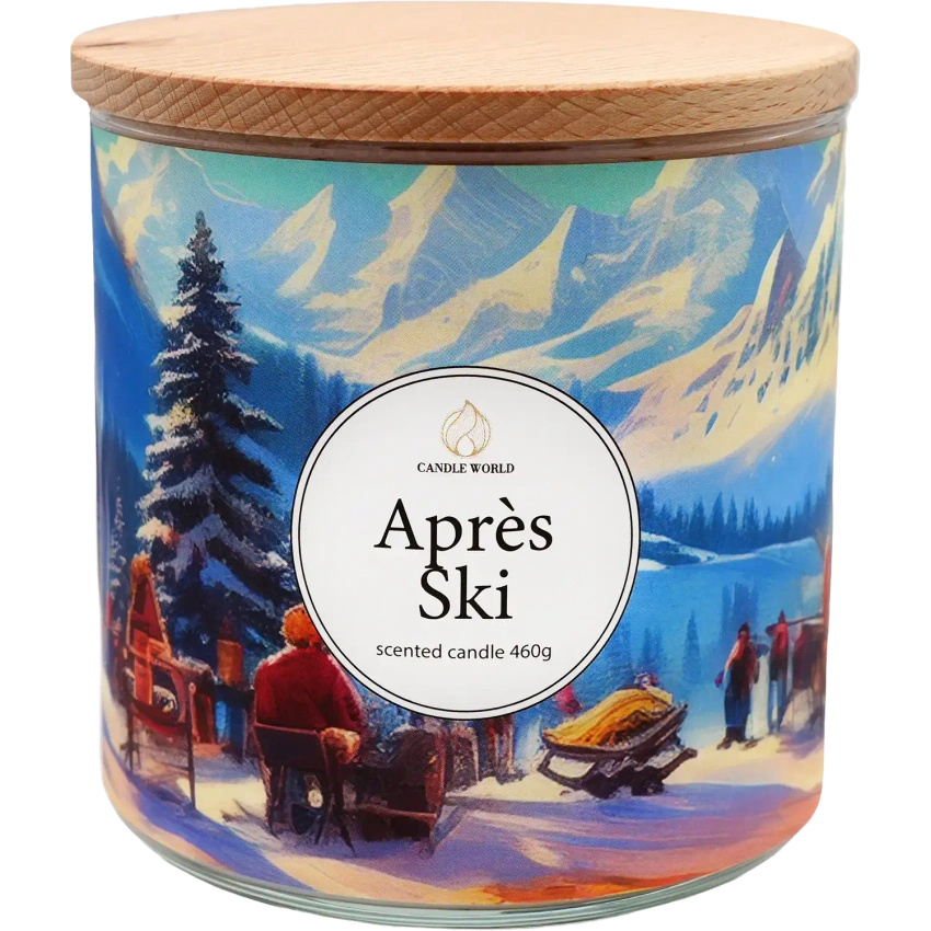 Candle World soy scented candle 3 wicks Après Ski Cranberry Sage 460 g