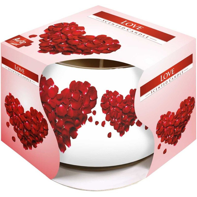 Bispol decorative scented candle 100 g - Love