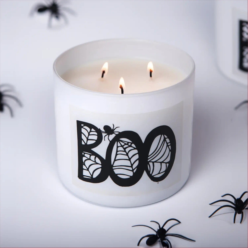 Duża świeca zapachowa sojowa Halloween w szkle 3 knoty Colonial Candle Everyday Luxe 14.5 oz 411 g - Boo