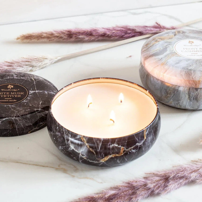 Scented candle 3 wicks fruity Woodbridge - Black Pomegranate