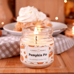 Candle World soy scented candle jar Pumpkin Pie 120 g