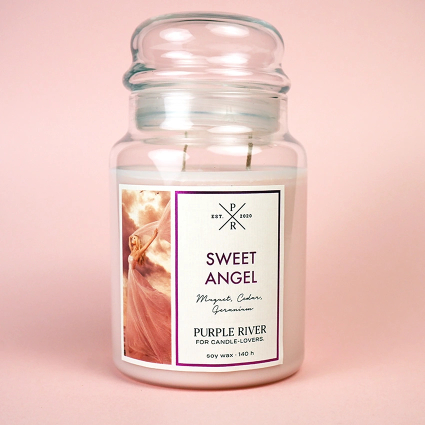 Soy scented candle Sweet Angel Purple River 623 g