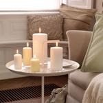 Bolsius pillar unscented solid candle 12 cm 120/58 mm - White