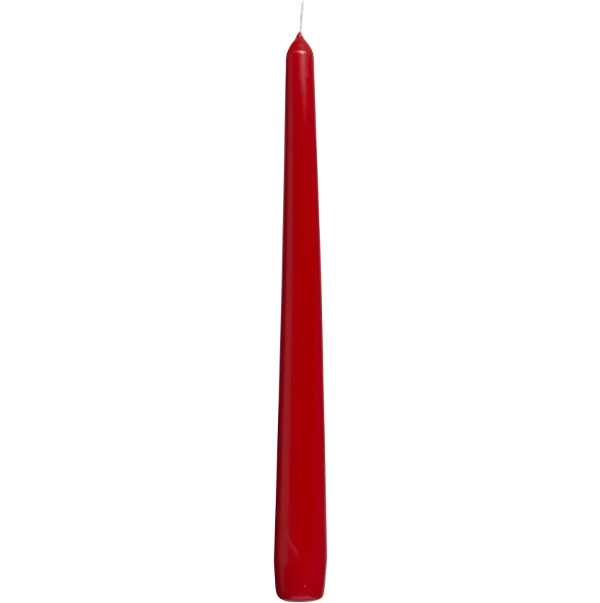 Bolsius Diner Kaarsenpin traditionele kaarsenhouder 245/24 mm 4 st - Rood