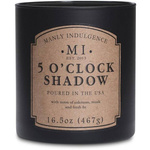 Bougie parfumée au soja pour homme Colonial Candle noir - 5 o'Clock Shadow