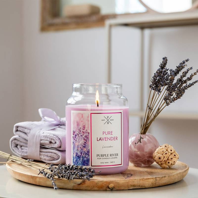 Soja geurkaars Pure Lavender Purple River 623 g