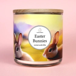 Candle World ostern Soja-Duftkerze 3 Dochte Easter Bunnies 460 g