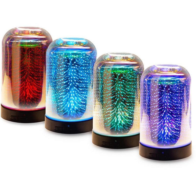 Klano glass aroma diffuser ultrasonic fragrance lamp changing colors