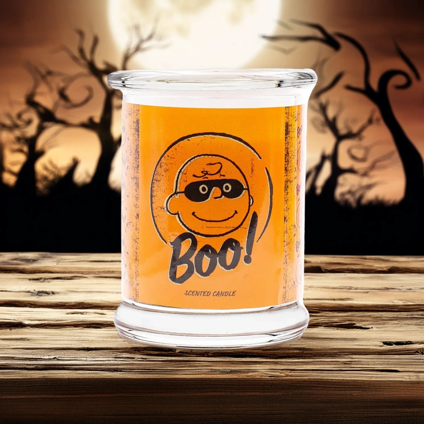 Świeca zapachowa Peanuts Snoopy Halloween Boo 250g w słoiku