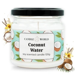 Candle World soja-Duftkerze im Glas Coconut Water 120 g Kokosnuss