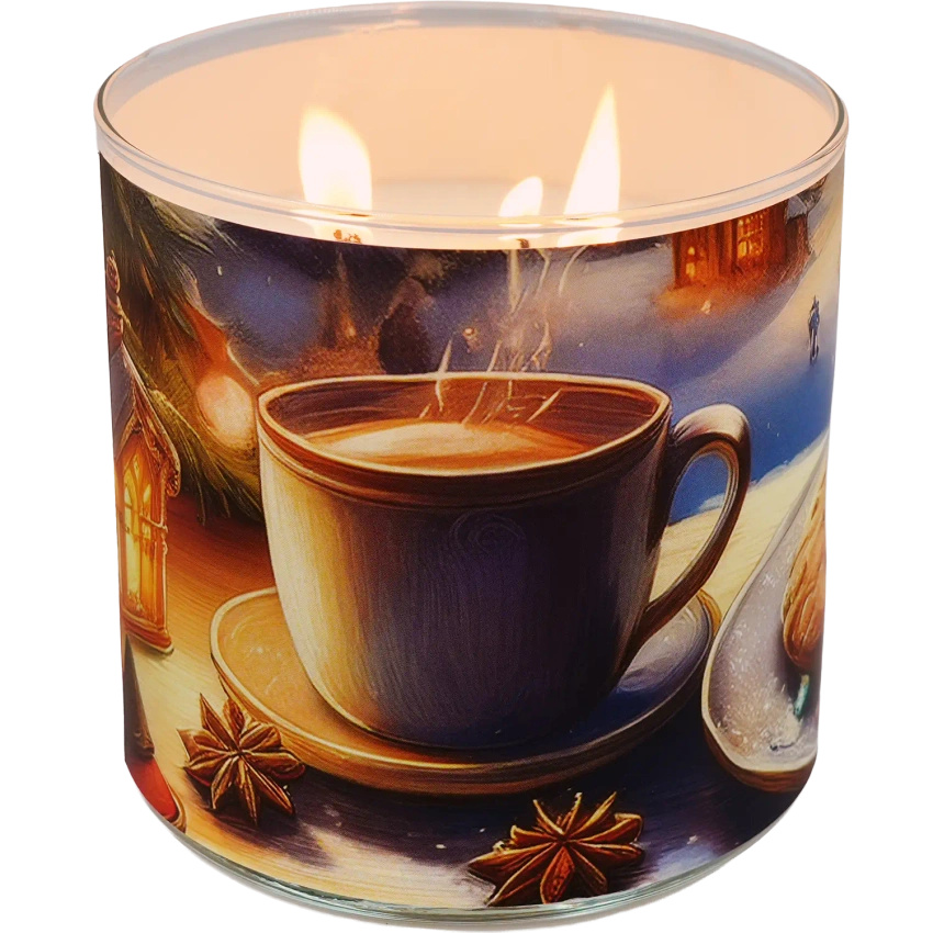 Candle World bougie parfumée de Noël soja 3 mèches Santa's Cookies 460 g