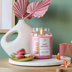 Sojová vonná svíčka Sweet Macaron Purple River 623 g
