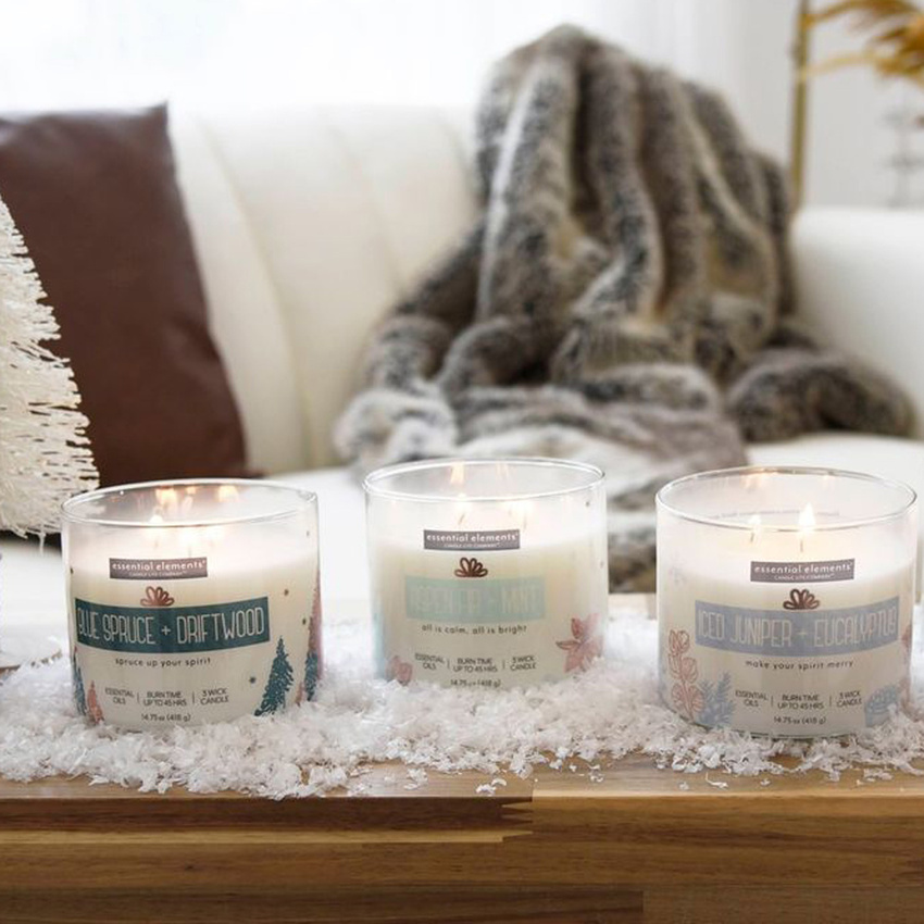 Christmas scented candle Blue Spruce Driftwood Candle-lite