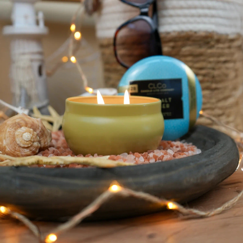 Scented candle 2 wicks - Sea Salt Ginger Candle-lite