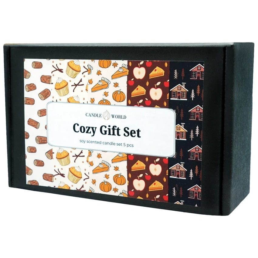 Candle World geschenkset Cozy Soja-Duftkerzen 5x20g