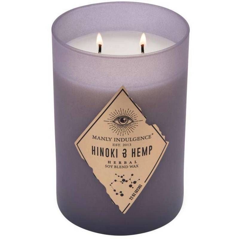 Pánská vonná svíčka sojová Hinoki Hemp Colonial Candle