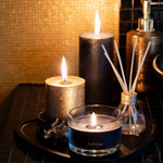 Bolsius medium scented candle in glass 63/90 mm True Magic navy