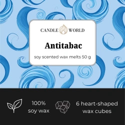 Candle World soja geparfumeerde was Antitabac 50 g anti-roken