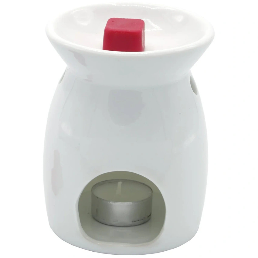 Sabie ceramic wax burner simple design - White