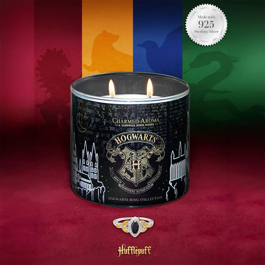 Candela per gioielli Aroma Charmed Harry Potter Hogwarts Anello Tassorosso