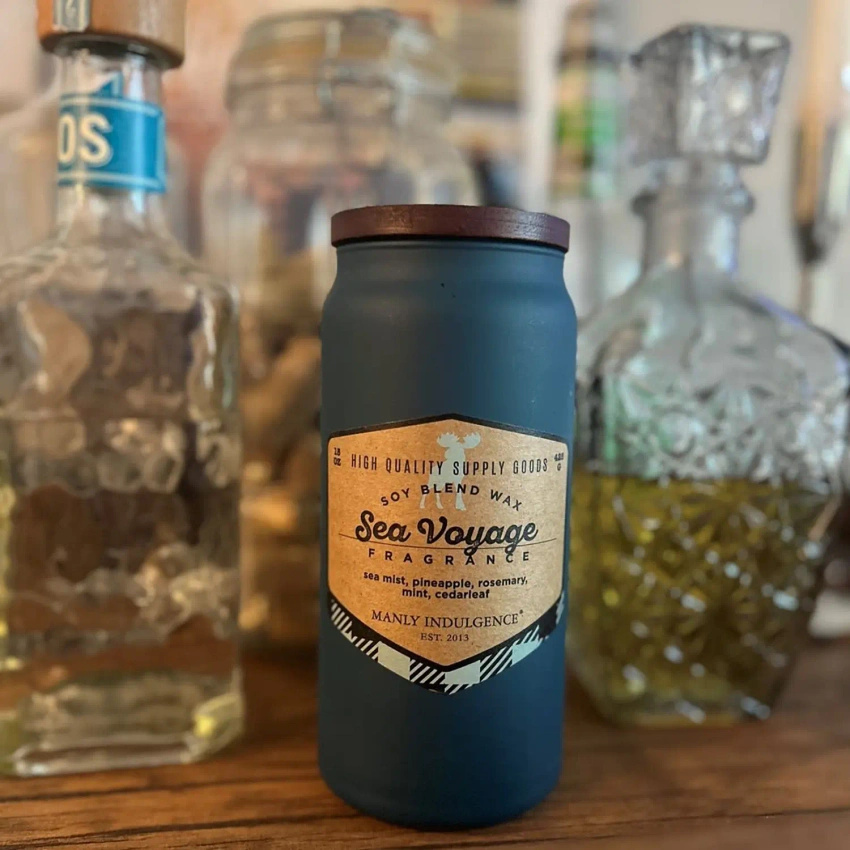 Candela profumata di soia per uomo Sea Voyage Colonial Candle