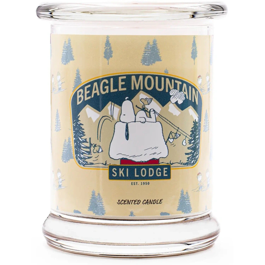 Peanuts Snoopy scented candle Beagle Mountain Ski Lodge