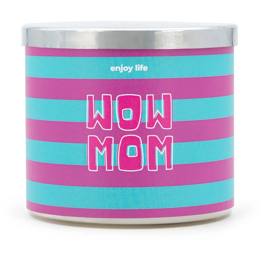 Mad Candle vonná svíčka sklo Wow Mom 400 g mandarinka a máta