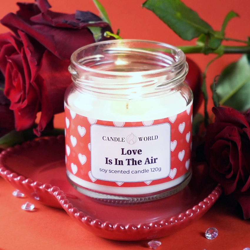 Candle World Soja Duftkerze Glas Candle World Soja Duftkerze Glas Love is In the Air 120 g