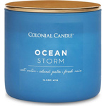 Colonial Candle Pop Of Color soy scented candle in glass 3 wicks 14.5 oz 411 g - Ocean Storm