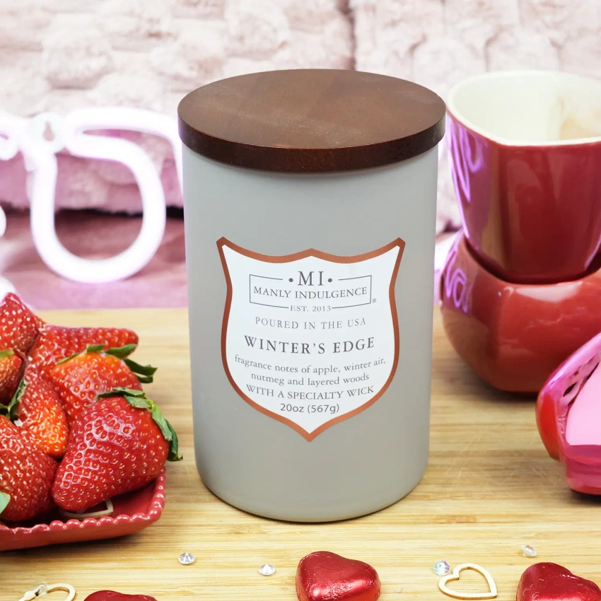 Soja geurkaars voor mannen Winter's Edge Colonial Candle
