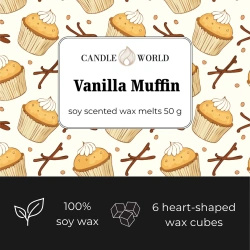 Candle World cire parfumée au soja Vanilla Muffin 50 g Vanille