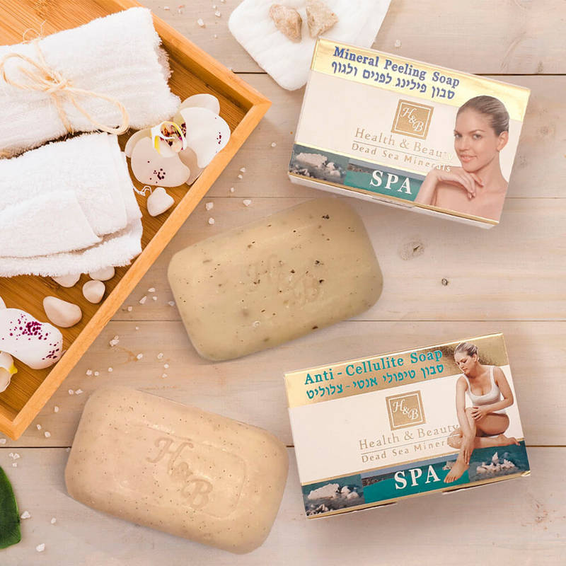 Peelingové mýdlo na obličej a tělo s minerály z Mrtvého moře 115 g Health & Beauty