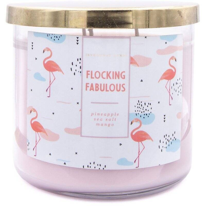 Candela profumata alla soia Flamingo Colonial Candle - Flocking Fabulous