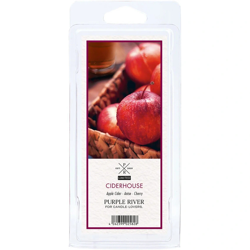 Ciderhouse Purple River Duftende Sojawachs für Kamin süßen Apfelwein 50 g