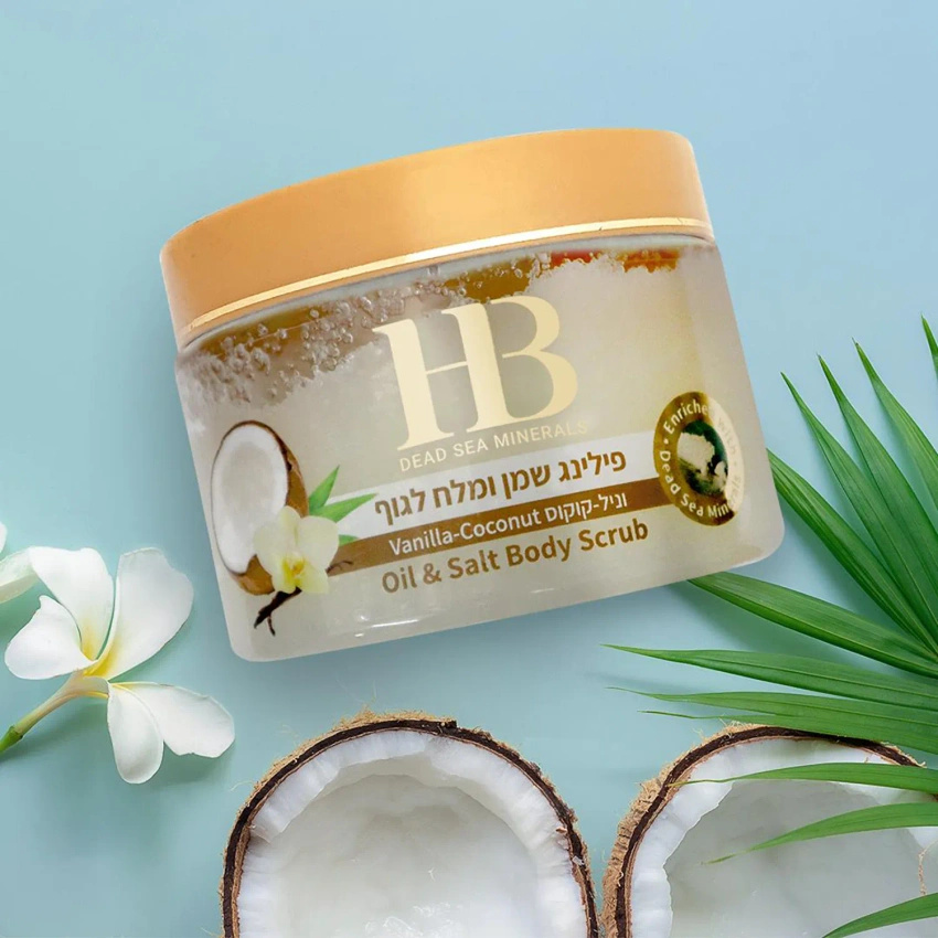 Aromatický tělový peeling s minerály z Mrtvého moře Vanilka 450 g Health & Beauty