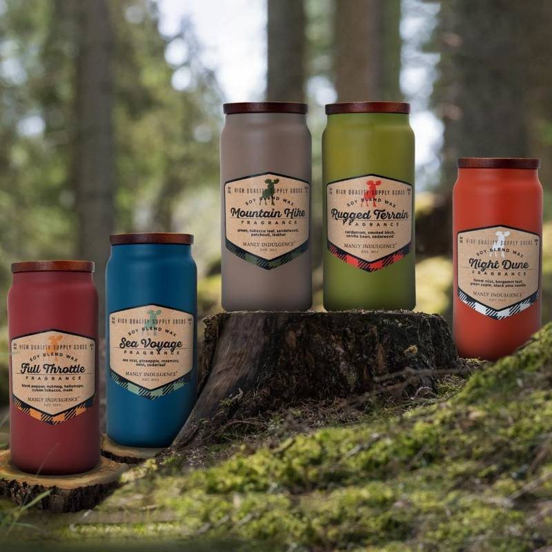 Soy scented candle for men Full Throttle Colonial Candle