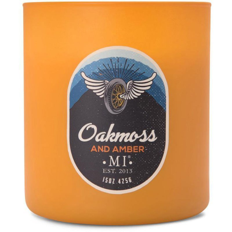 Soja geurkaars voor mannen Oakmoss Amber Colonial Candle