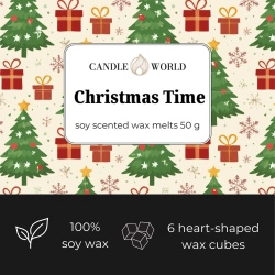 Candle World wosk zapachowy sojowy Christmas Time 50 g świąteczny