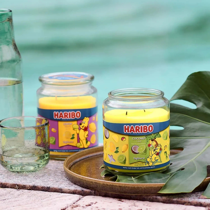 Haribo vela aromática grande en vaso - Coco Lima Coconut Lime