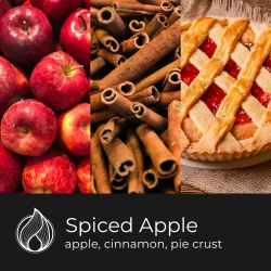 Candle World sojowa świeca zapachowa 3 knoty Spiced Apple Jabłko Cynamon 460 g