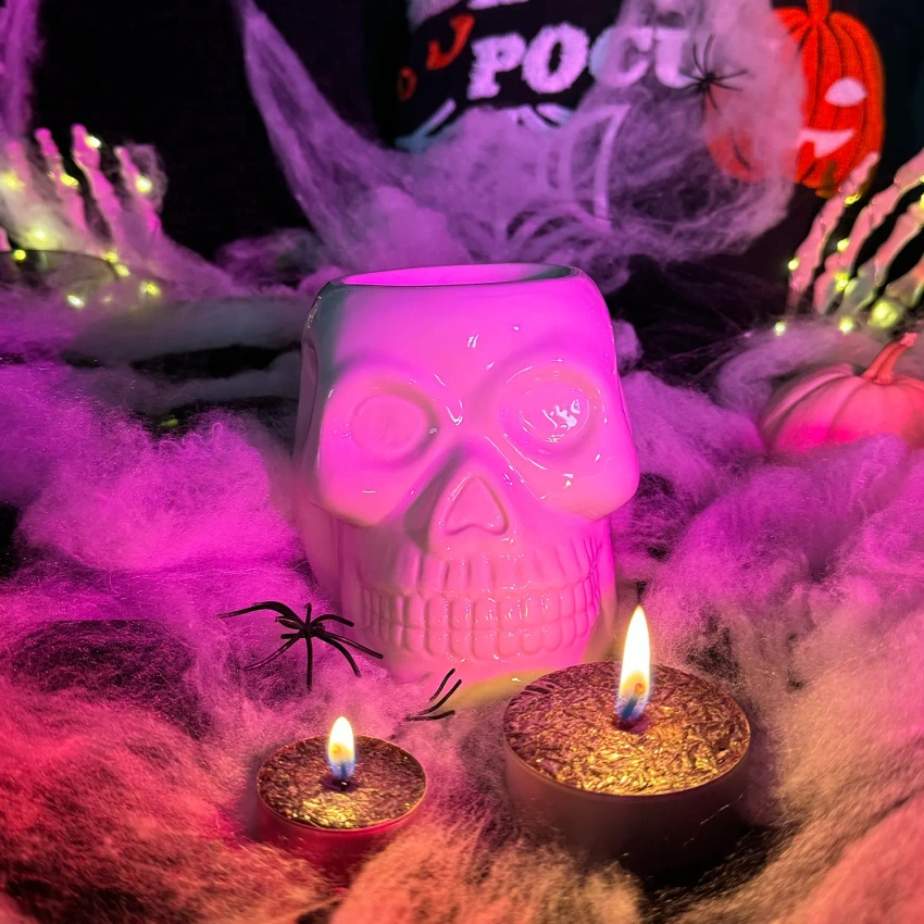 Ceramic wax burner - Skull