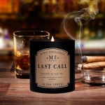 Bougie parfumée au soja pour homme Colonial Candle noir - Last Call