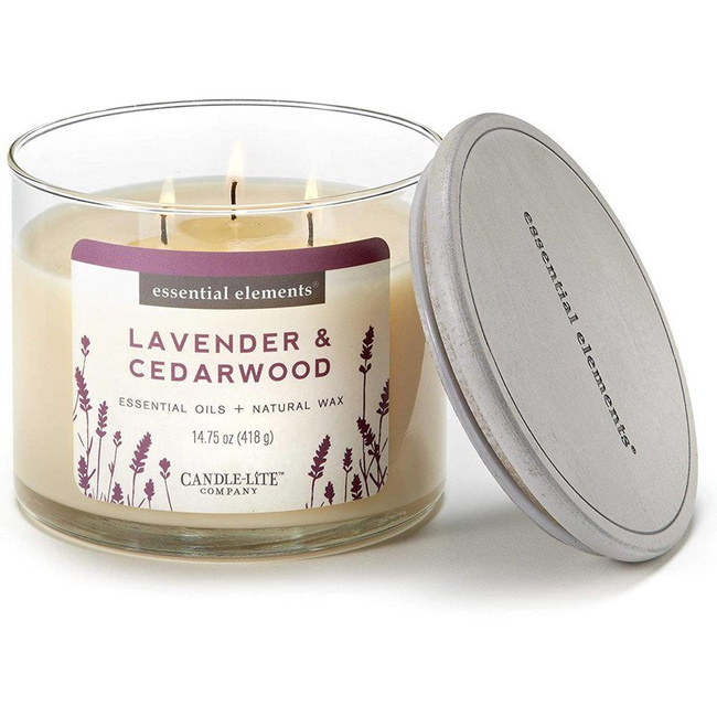 Duftkerze natürliche 3 Docht Lavendel - Lavender Cedarwood Candle-lite